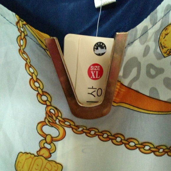 NWT Asian Brand Boutique Blouse size Medium - Picture 6 of 7